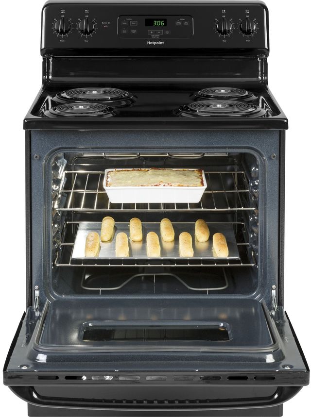 Hotpoint® 30" Black Freestanding Electric Range-3