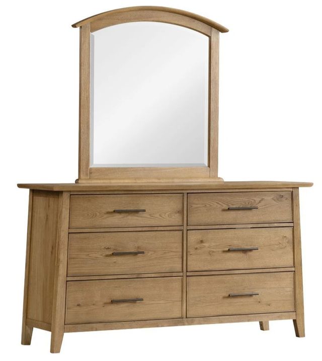 golden oak dresser Intercon Jackson and Mirror 4x2-4 AI