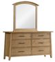 Intercon Jackson Golden Oak Dresser and Mirror-0