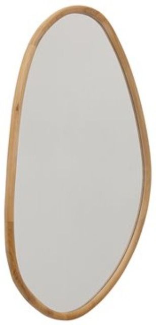 YHD Brown Ellipse Accent Mirror-2