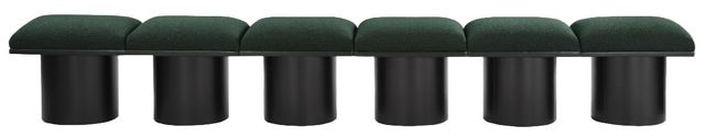 Meridian Furniture Pavilion 6-Piece Green/Black 108" Modular Bench Set-1