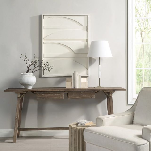 Renwil® Cadieux Textured Matte White Wall Art-1