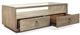 Riverside Furniture Sophie Glass Top Rectangular Coffee Table with Natural Base-1