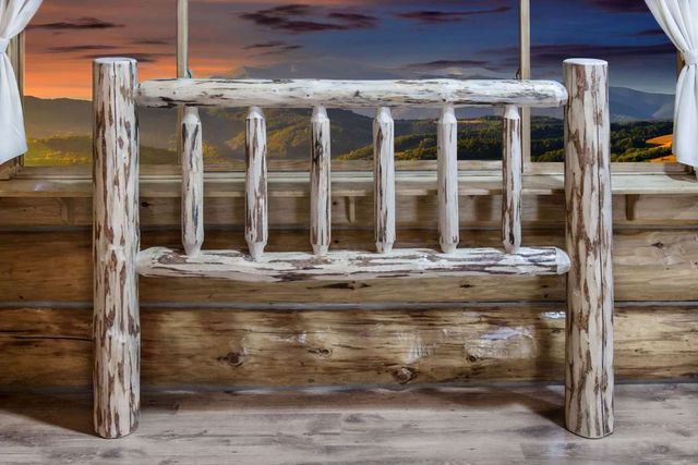 Montana Woodworks® Montana Collection Clear Lacquer Full Youth Headboard-3