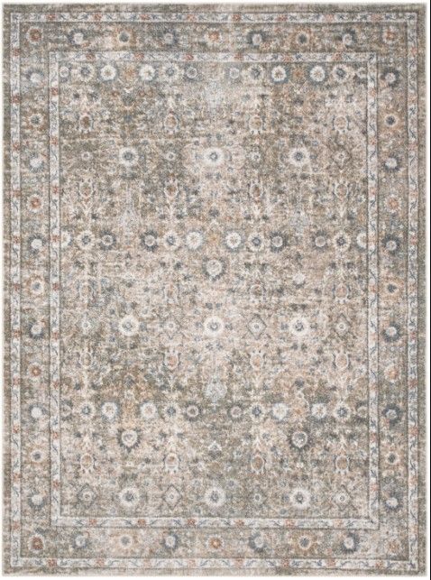 Nourison Home™ Astra Machine Washable Gold Gray 5'x7' Area Rug-0