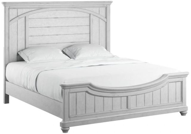 Emerald Home New Haven Oyster Shell Queen Panel Bed-0
