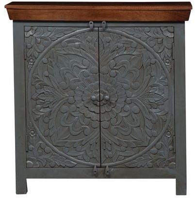 Liberty Furniture Sahana Teal/Warm Nutmeg Accent Cabinet-1