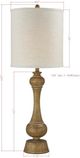 Forty West Diego Medium Brown Table Lamp-1