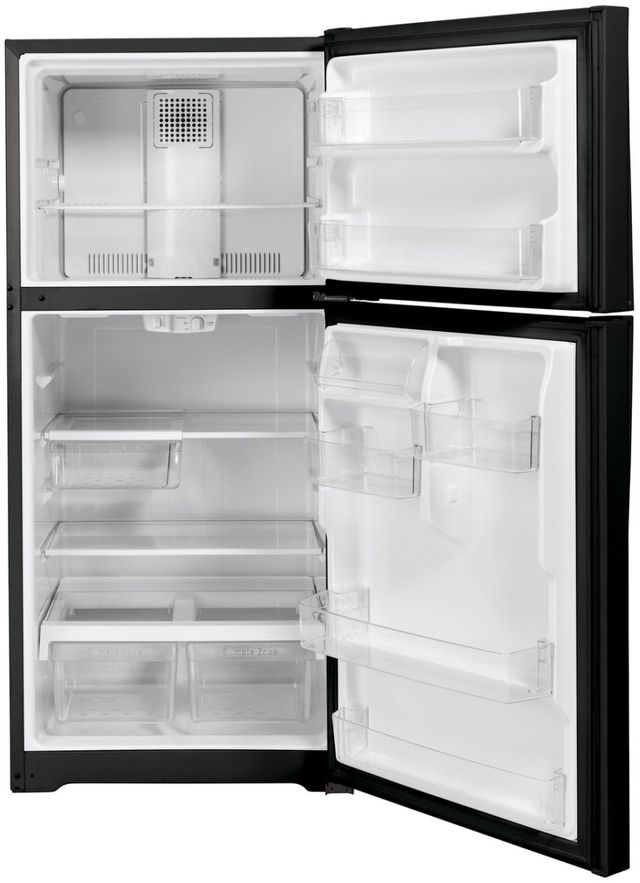 GE® 30" 19.1 Cu. Ft. Black Top Freezer Refrigerator-2