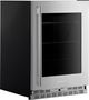 KitchenAid® 24" 5.2 Cu. Ft. PrintShield™ Stainless Finish Beverage Center with Glass Door-3
