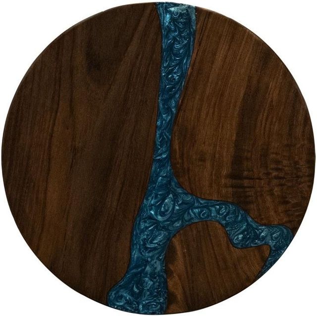 International Furniture Direct Zaphiro Brown End Table-2