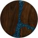 International Furniture Direct Zaphiro Brown End Table-2