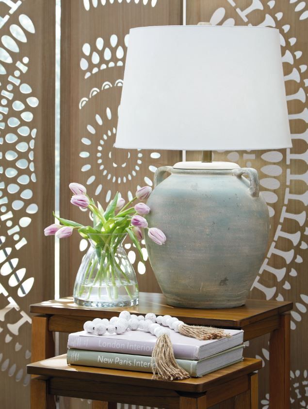 Signature Design by Ashley® Shawburg Antique Green Table Lamp-3