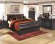 Signature Design by Ashley® Huey Vineyard 5-Piece Black Full Sleigh Bed Set-4