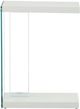 Steve Silver Co. Elaina Glossy White Chair Side End Table with Clear Frame-2