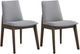 ACME Furniture Kaela 2-Piece Gray/Walnut Side Chair Set-0
