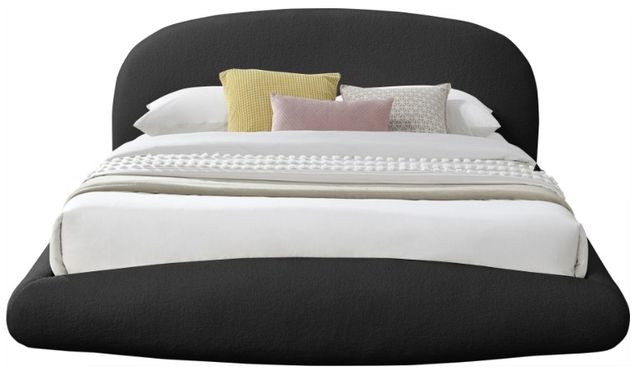 Meridian Furniture Genesis Black Queen Upholstered Floating Panel Bed-1