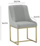 TOV Furniture Lisa by Inspire Me! Home Decor Gold/Gray Dining Chair-2