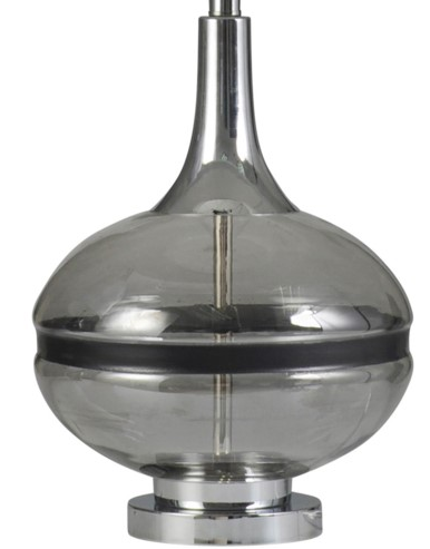 StyleCraft Glass/Steel Table Lamp-1