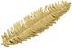A & B Home Gold 19" Decorative Leaf Plate-0