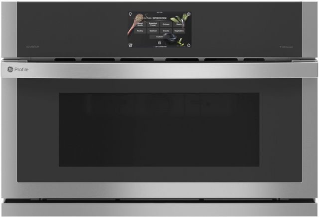 GE Profile™ 30" Stainless Steel Electric Speed Oven-0