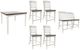 Jofran Inc. Orchard Park 6-Piece Dark Brown/Light Gray Counter Dining Set-0