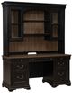 Liberty Furniture Meritage Aged Charcoal/Caramel Credenza and Hutch-0