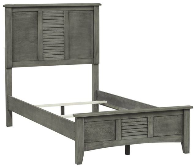 Homelegance® Garcia Gray Twin Panel Bed-3
