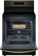 Whirlpool® 30" Black Stainless Steel Freestanding Electric Range with No Preheat Mode and Steam Clean-2