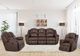 Franklin™ Castello Outlier Walnut Manual Reclining Loveseat-1