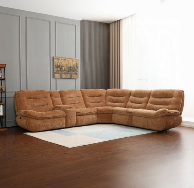 ACME Furniture Emmy 6-Piece Orange Power Reclining Sectional-1