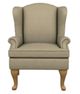 Best® Home Furnishings Customizable Sylvia Wing Back Chair with Honey Birch-1