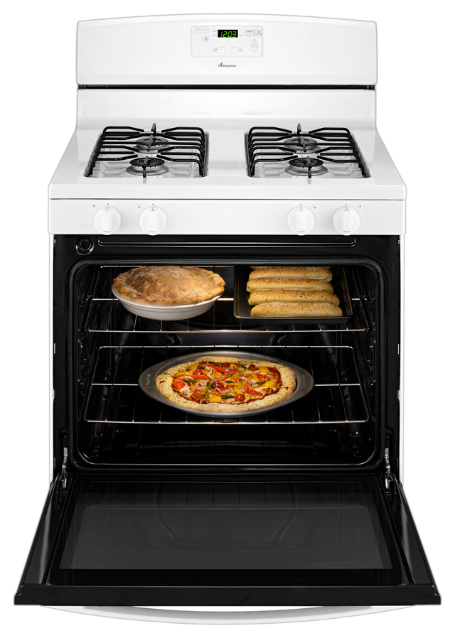 Amana® 30" White Free Standing Gas Range-3