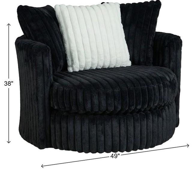 Albany Industries Mondo Black Swivel Chair-1
