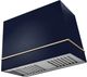 La Cornue Cornufé Loge 44" Goodwood Blue Wall Mounted Range Hood with Polished Brass Trim-0