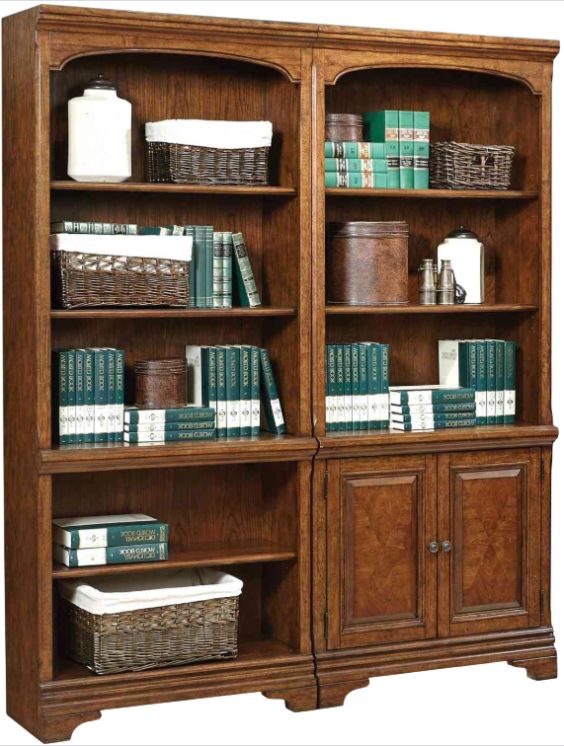 aspenhome® Hawthorne Brown Cherry Open Bookcase-3