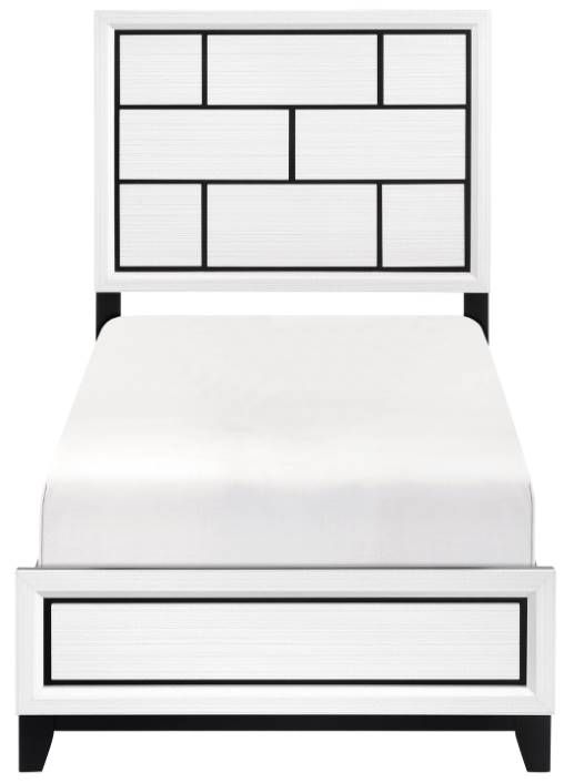 Homelegance® Davi White Youth Twin Panel Bed-2