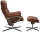 Stressless® by Ekornes® Mayfair Cross Reclining Chair with Footstool Set-1