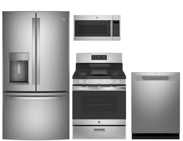 GE® 4 Piece Stainless Steel Kitchen Package-0