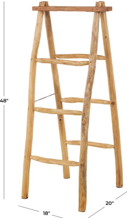 Deco Marche Brown 48" 4-Rack Ladder-2