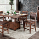 Furniture of America® Wichita Light Walnut Counter Height Table-2