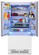ZLINE Autograph Edition 36" 19.6 Cu. Ft. Panel Ready Built In Counter Depth French Door Refrigerator with Champagne Bronze Accents-4