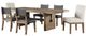 Steve Silver Co. Aubrey 7-Piece Black/Eggshell/Waxed Driftwood Dining Set-0