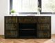 International Furniture Direct Balam Stained Dark 7-Drawer Console-1