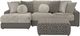 Jackson Furniture Canyon 3-Piece Fawn/Umber Left-Arm Facing Sectional and Ottoman-3