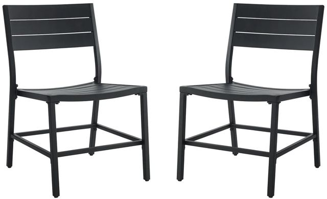 Linon Alora 6-Piece Black Aluminum Outdoor Dining Set-4
