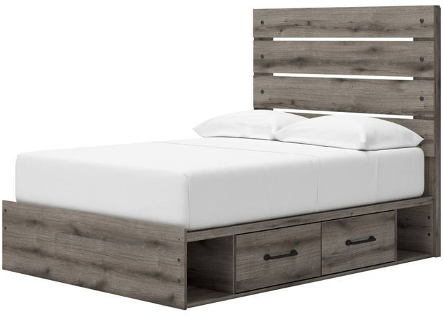 Signature Design by Ashley® Urbanoore Brown Gray Youth 4-Drawer Full Storage Panel Bed-2