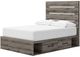 Signature Design by Ashley® Urbanoore Brown Gray Youth 4-Drawer Full Storage Panel Bed-2