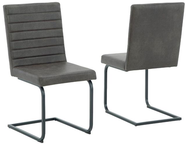 Signature Design by Ashley® Strumford 7-Piece Black/Charcoal Dining Table Set-2