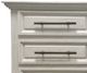 Million Dollar Rustic Coliseo Frosted White/Gold Nightstand with Hardware-1